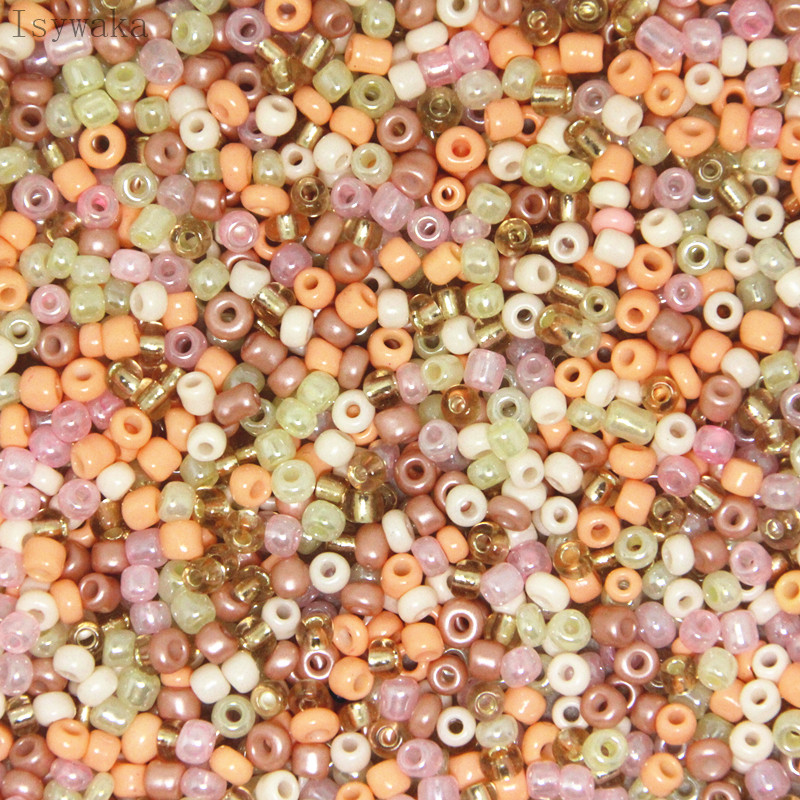 Glass Seed Beads 2Mm Jewelry Making - 2mm 3mm 4mm Peach Multicolor Czech