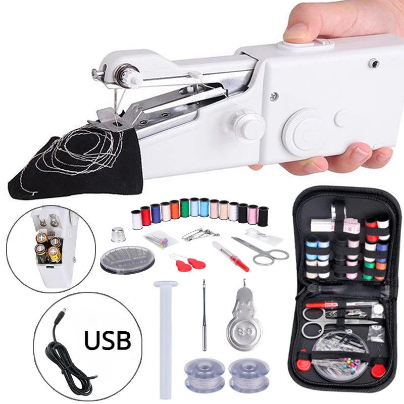 Mini Electric Sewing Machine Handheld - Presser Foot for Sewing Machine Home