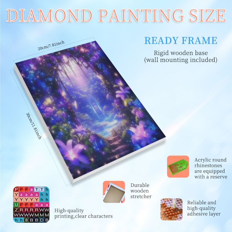 RUOPOTY Framed Luminous Forest - огляд і ціна Painting Supplies
