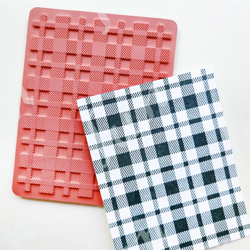 Flannel Background Stamp New M - огляд і ціна Clear Silicone Stamps For Card Making