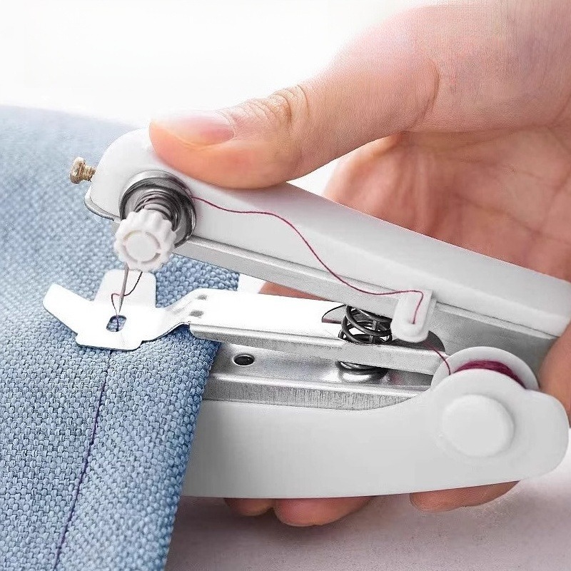 1pc White Portable Mini Sewing - огляд і ціна Mini Electric Sewing Machine Handheld