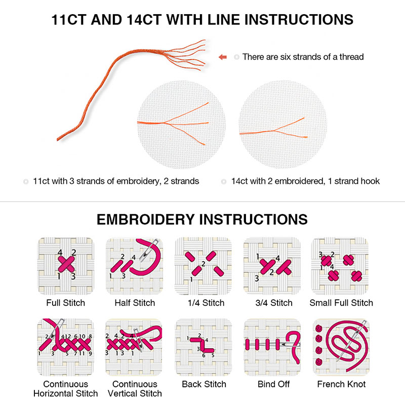 ZC133 Cross stitch kits Cross- - огляд і ціна Cotton Embroidery Thread Skeins