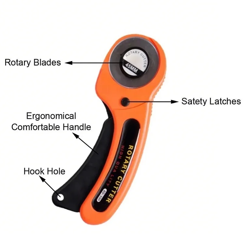 Rotary Cutter 45mm Card Paper  - огляд і ціна Rotary Cutter For Fabric 45Mm