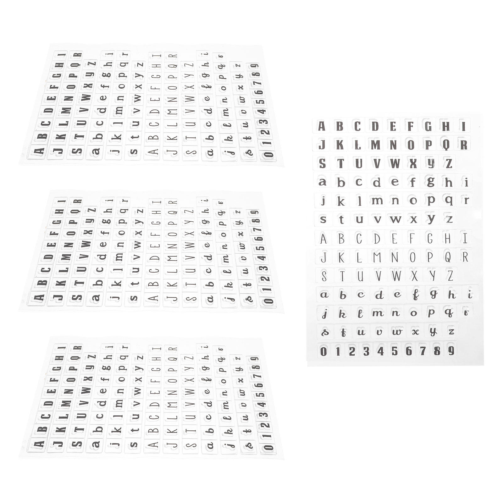 4Pcs Transparent Silicone Clea - огляд і ціна Clear Silicone Stamps For Card Making