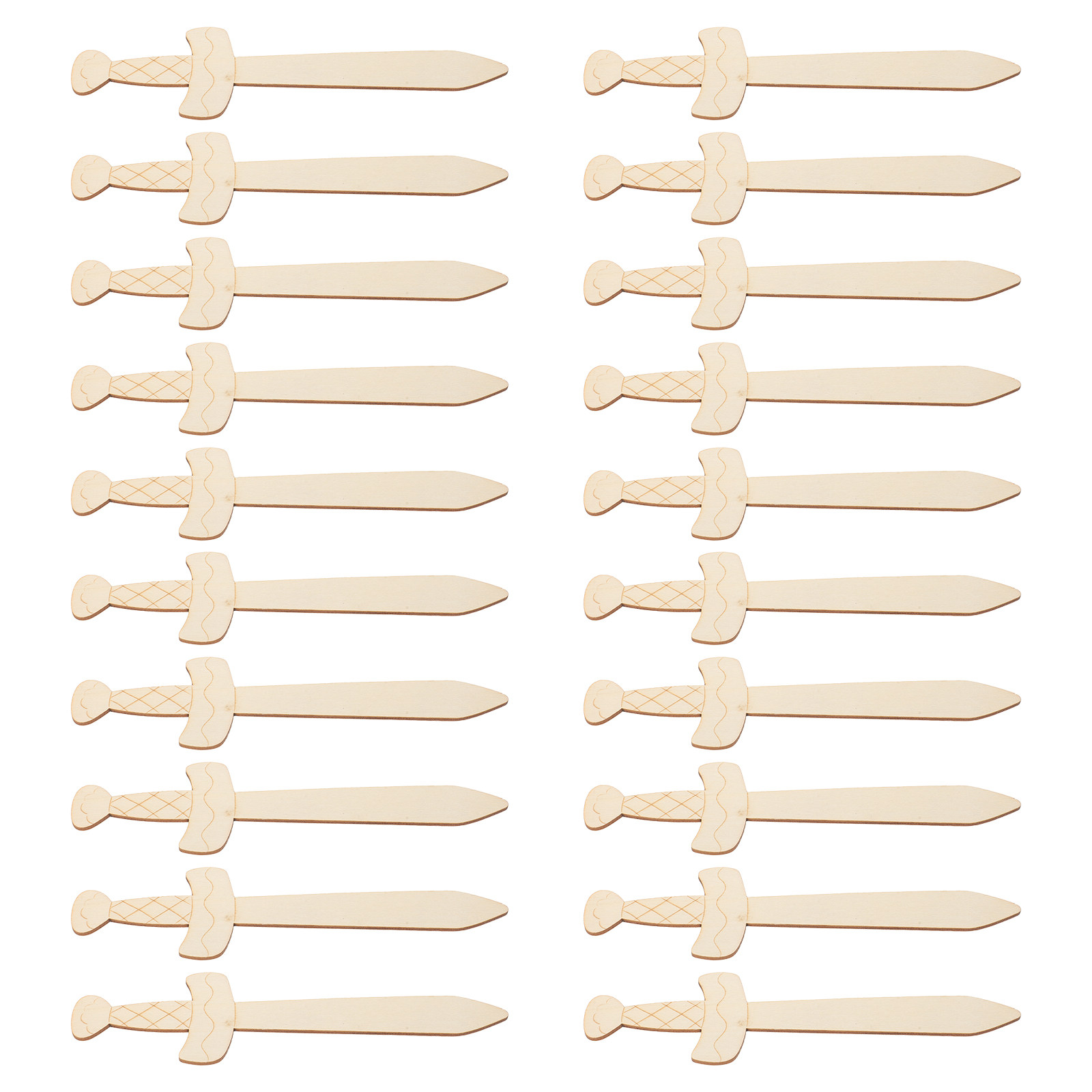 20Pcs Wooden Swords to Decorat - огляд і ціна Painting Supplies